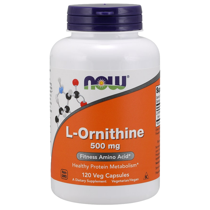 NOW Foods L-Ornithine, 500mg - 120 vcaps