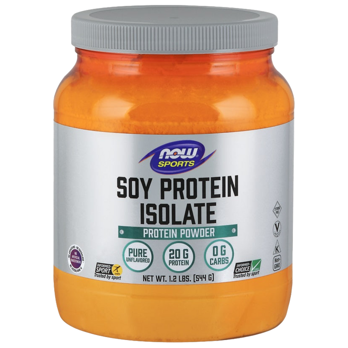 NOW Foods Soy Protein Isolate, Unflavored - 544g