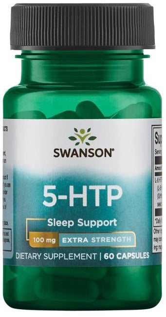 Swanson 5-HTP, 100mg Extra Strength - 60 caps - Sports Nutrition at MySupplementShop by Swanson