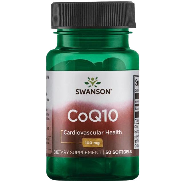 Swanson CoQ10, 100mg - 50 softgels