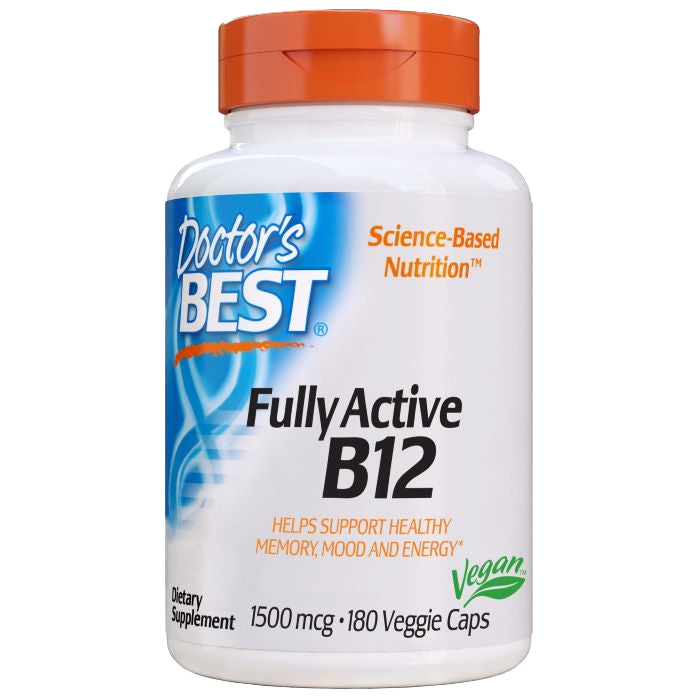 Doctor's Best Fully Active B12, 1500mcg - 180 vcaps