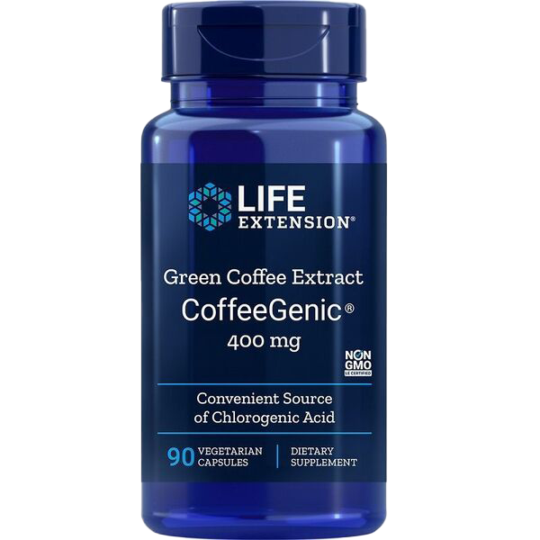 Life Extension CoffeeGenic, Green Coffee Extract, 400mg - 90 vcaps