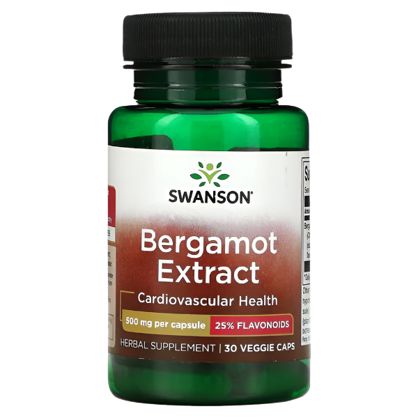 Swanson Bergamot Extract, 500mg - 30 vcaps