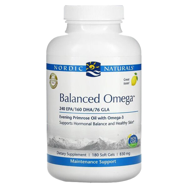 Nordic Naturals Balanced Omega, Lemon - 180 softgels