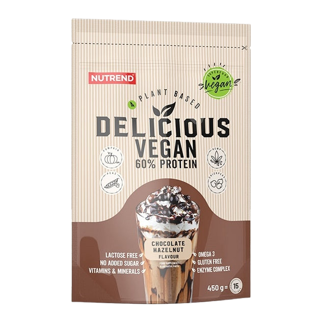 Nutrend Delicious Vegan, Chocolate Hazelnut - 450 grams