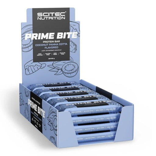 SciTec Prime Bite Protein Bar, Coconut Panna Cotta - 20 x 50g | High-Quality Protein Bars | MySupplementShop.co.uk