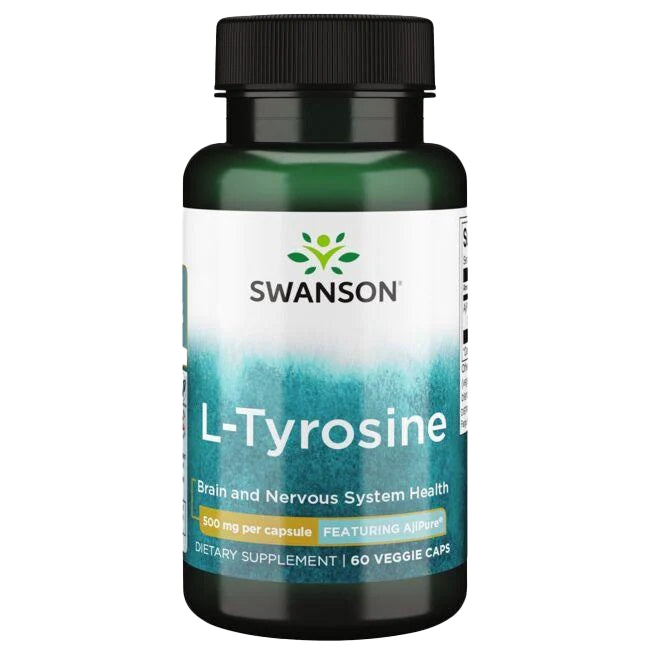 Swanson L-Tyrosine, 500mg - 60 vcaps