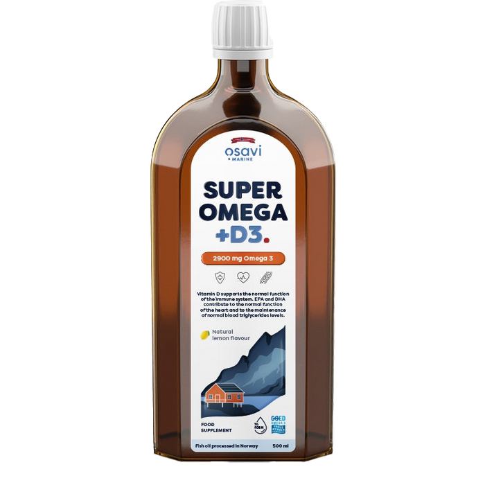 Osavi Super Omega + D3 2900mg Omega 3 (Lemon)  500 ml.