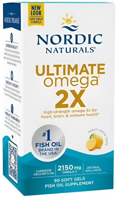 Nordic Naturals Ultimate Omega 2X, 2150mg Lemon - 90 softgels