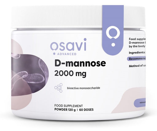Osavi D-mannose Powder 2000mg 120g at the cheapest price at MYSUPPLEMENTSHOP.co.uk