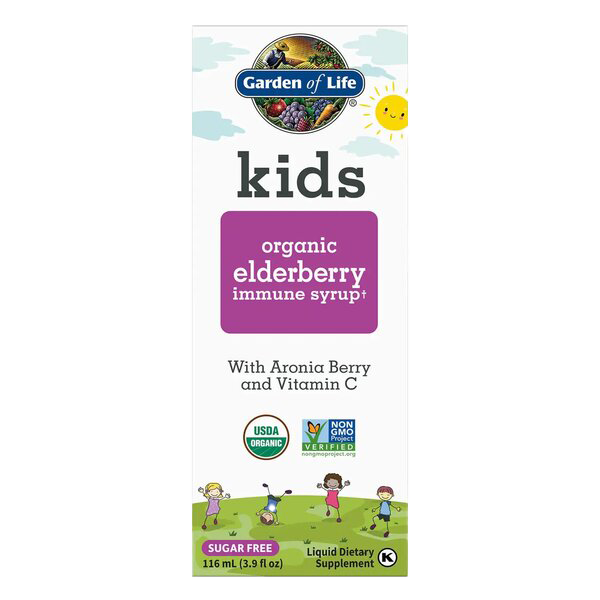 Garden of Life Kid's Organic Elderberry Immune Syrup - 116 ml.