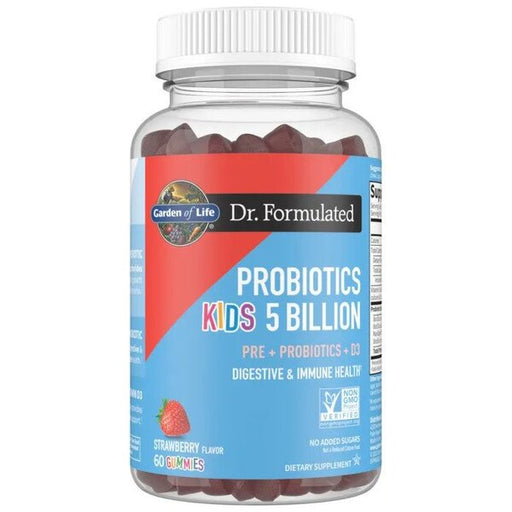 Garden of Life Dr. Formulated Probiotics Kid's 5 Billion Gummies Strawberry 60 gummies at the cheapest price at MYSUPPLEMENTSHOP.co.uk