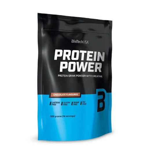 BioTechUSA Protein Power Strawberry Banana 500g at the cheapest price at MYSUPPLEMENTSHOP.co.uk