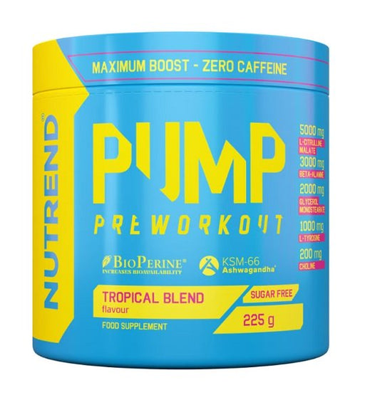 Nutrend Pump PreWorkout Tropical Blend  225g - Pre & Post Workout at MySupplementShop by Nutrend