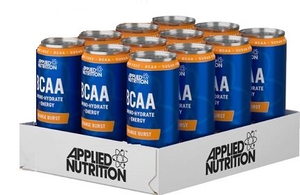 BCAA Amino-Hydrate + Energy Cans, Orange Burst - 12 x 330 ml. at MySupplementShop.co.uk