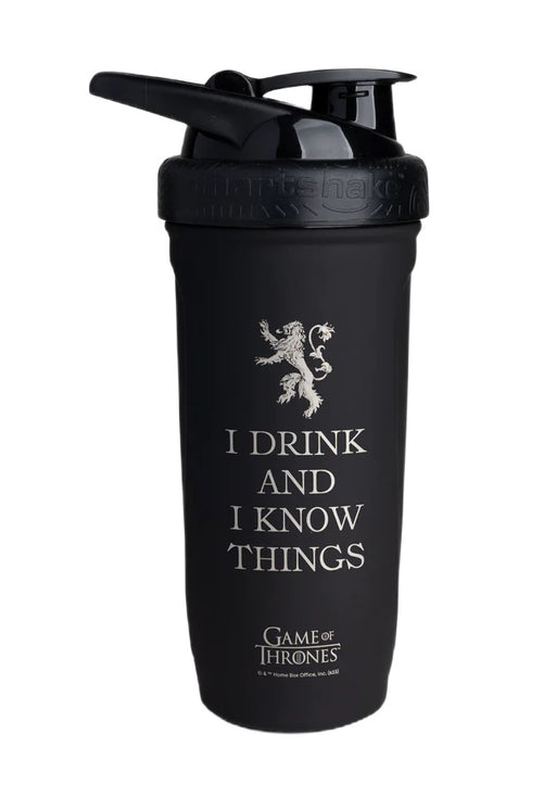 Reforce Stainless Steel - Game Of Thrones, I Drink and I Know Things - 900 ml. | Premium Shaker at MYSUPPLEMENTSHOP