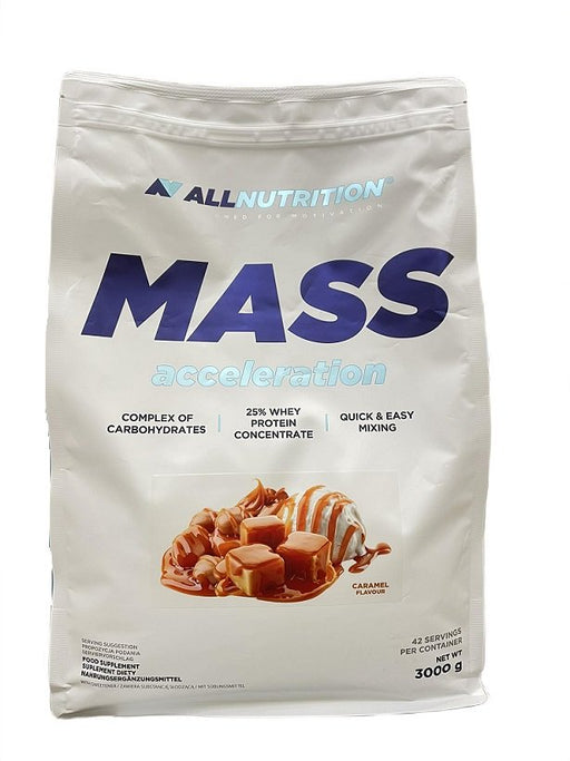 Allnutrition Mass Acceleration, Caramel 3000g - Weight Gainers & Carbs at MySupplementShop by Allnutrition