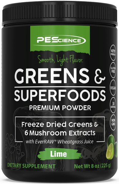 PEScience Greens & Superfoods, Lime - 225g