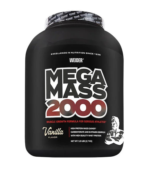 Weider Mega Mass 2000, Vanilla - 2700g