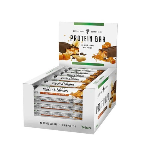 Trec Nutrition Protein Bar, Nougat & Caramel - 24 x 46g Best Value Sports Supplements at MYSUPPLEMENTSHOP.co.uk