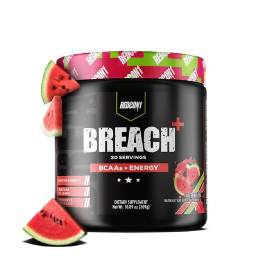 Redcon1 Breach + Energy, Watermelon - 309g Best Value Sports Supplements at MYSUPPLEMENTSHOP.co.uk