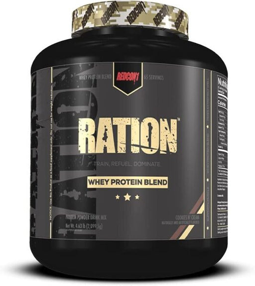 Redcon1 Ration - Whey Protein, Cookies & Cream - 2099g Best Value Sports Supplements at MYSUPPLEMENTSHOP.co.uk