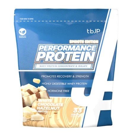 Performance Protein Smooth, White Chocolate Hazelnut - 1000g | Premium Sports Nutrition at MYSUPPLEMENTSHOP.co.uk
