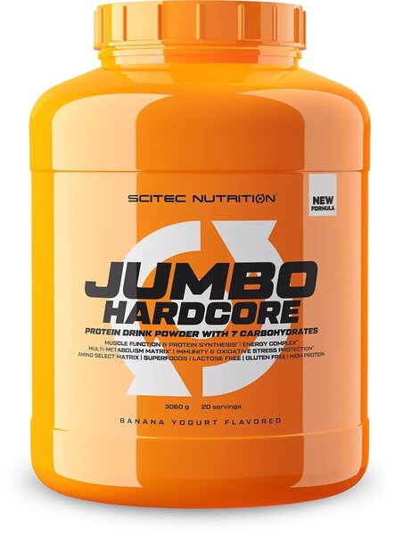 SciTec Jumbo Hardcore, Banana Yoghurt - 3060g - Sports Nutrition at MySupplementShop by SciTec