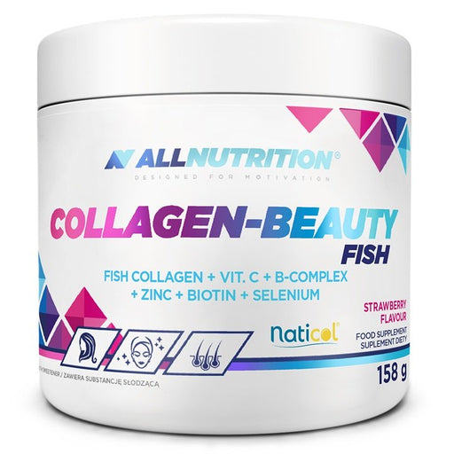 Allnutrition Collagen-Beauty Fish, Strawberry 158g - Sports Supplements at MySupplementShop by Allnutrition