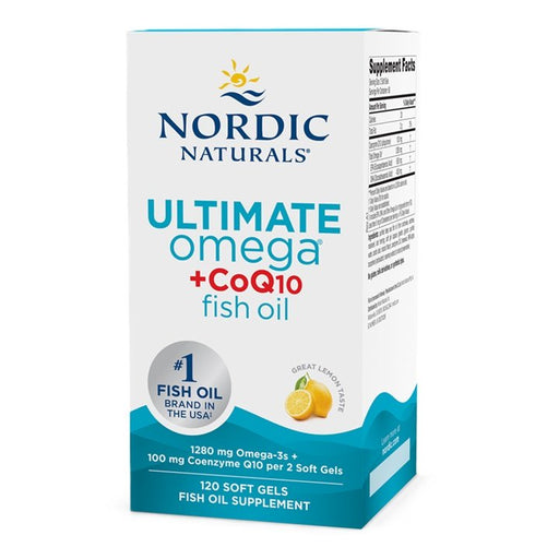 Nordic Naturals Ultimate Omega + CoQ10, 1280mg (EAN 768990891229) 120 softgels - Sports Supplements at MySupplementShop by Nordic Naturals