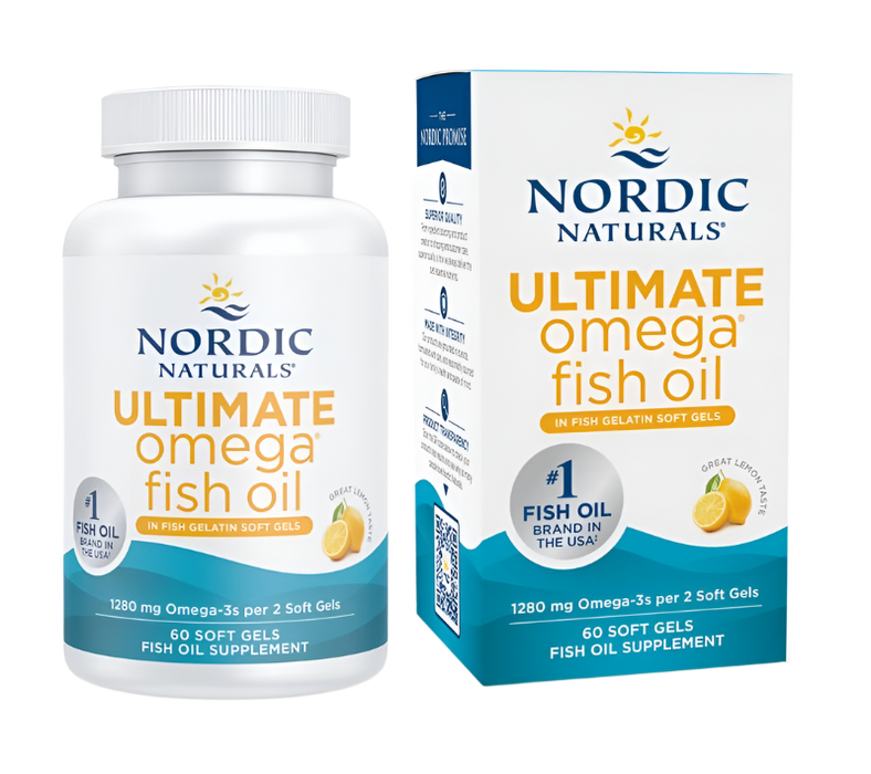 Ultimate Omega in Fish Gelatin, 1280mg Lemon (EAN 768990891250) - 60 softgels