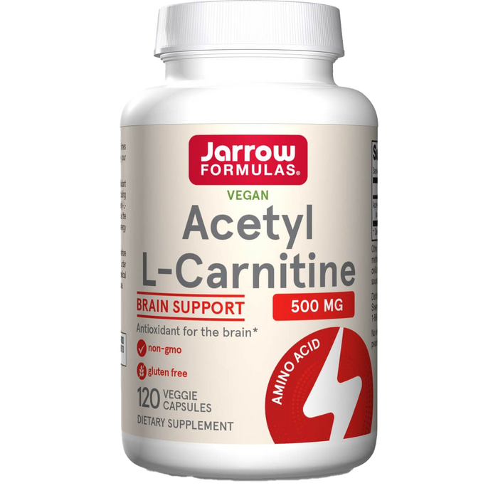 Jarrow Formulas Acetyl L-Carnitine 500mg 120 Veggie Capsules