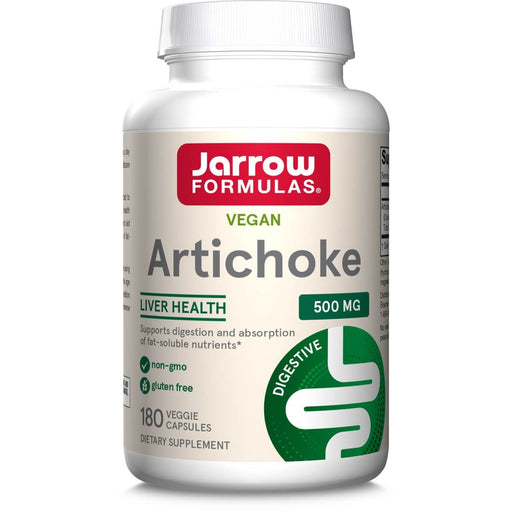 Jarrow Formulas Artichoke 500mg 180 Veggie Capsules | Premium Supplements at MYSUPPLEMENTSHOP