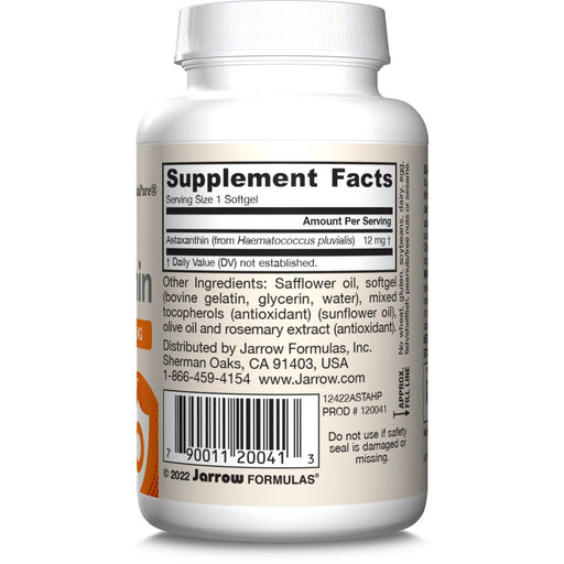 Jarrow Formulas Astaxanthin 12mg 30 Softgels - Health and Wellbeing at MySupplementShop by Jarrow Formulas