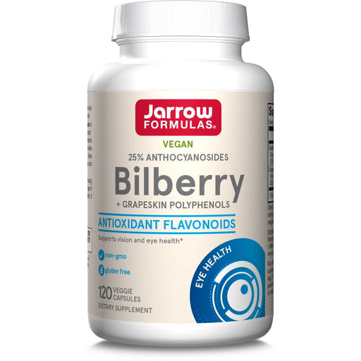 Jarrow Formulas Bilberry + Grapeskin Polyphenols 280mg 120 Veggie Capsules | Premium Supplements at MYSUPPLEMENTSHOP