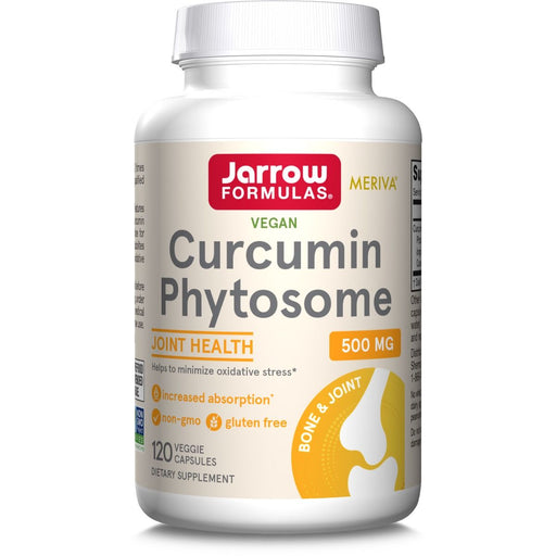 Jarrow Formulas Curcumin Phytosome 500mg 120 Veggie Capsules | Premium Supplements at MYSUPPLEMENTSHOP