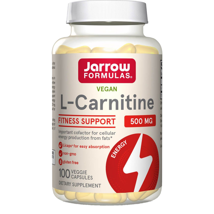 Jarrow Formulas L-Carnitine 500mg 100 Veggie Liquid Capsule