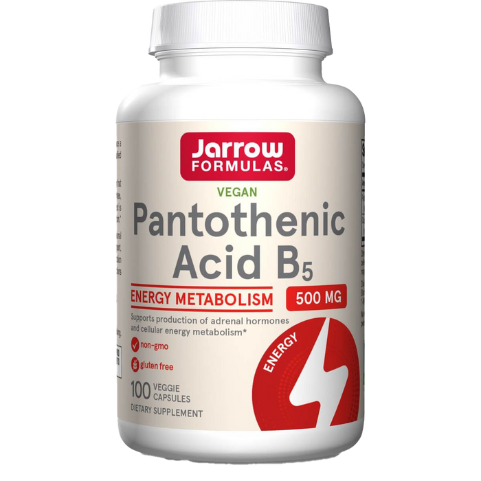 Jarrow Formulas Pantothenic Acid B5 500mg 100 Veggie Capsules