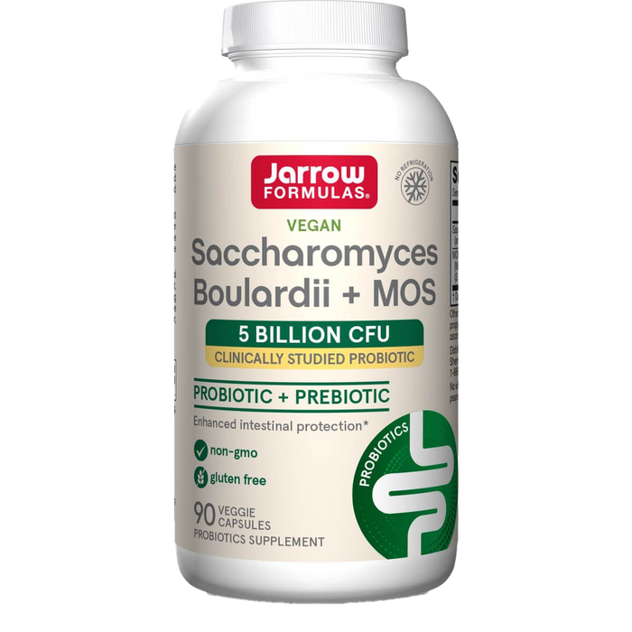 Jarrow Formulas Saccharomyces Boulardii + MOS 5 Billion 90 Veggie Capsules