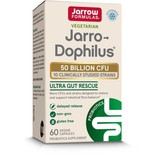 Jarrow Formulas Ultra Jarro-Dophilus 50 Billion CFU 60 Delayed Release Veggie Capsules | Premium Supplements at MYSUPPLEMENTSHOP