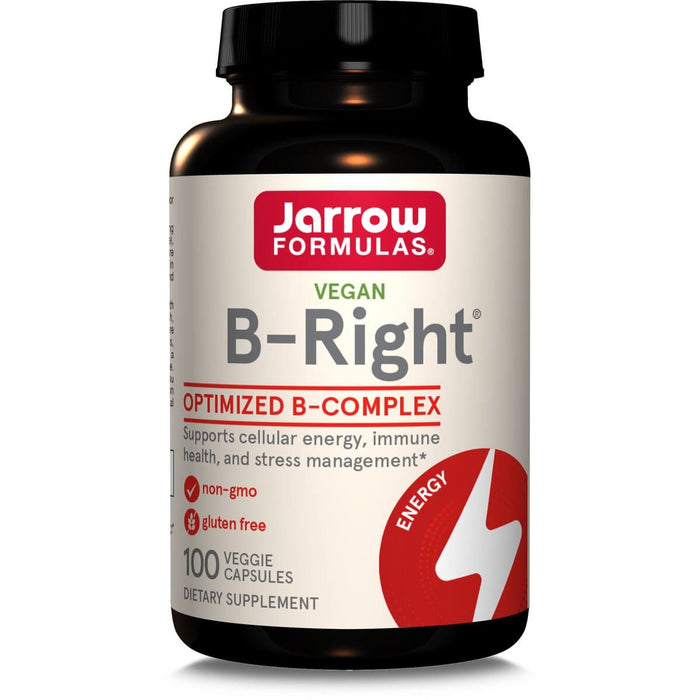 Jarrow Formulas Vitamin B-Right Complex 100 Veggie Capsules | Premium Supplements at MYSUPPLEMENTSHOP