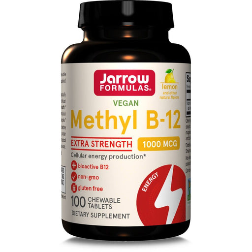 Jarrow Formulas Vitamin Methyl B-12 1,000mcg 100 Lemon Chewable Tablets - Vitamins & Minerals at MySupplementShop by Jarrow Formulas