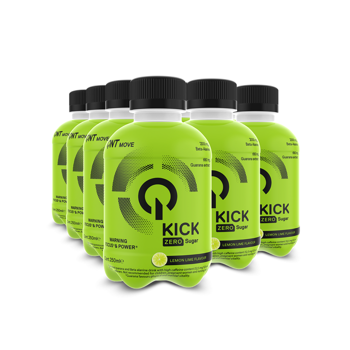 QNT Kick Pre Workout Energy drink 12 x 250ml