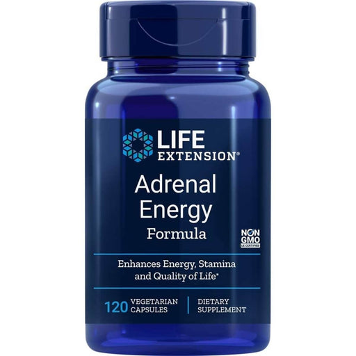 Life Extension Adrenal Energy Formula 120 Vegetarian Capsules | Premium Supplements at MYSUPPLEMENTSHOP
