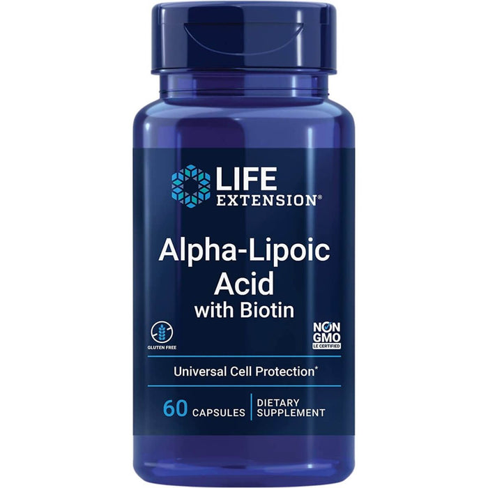 Life Extension Alpha-Lipoic Acid with Biotin 60 Capsules | Premium Supplements at MYSUPPLEMENTSHOP
