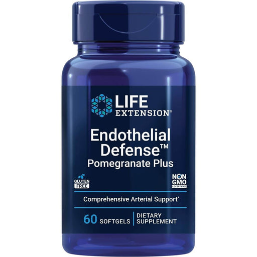 Life Extension Endothelial Defense Pomegranate Plus 60 Softgels | Premium Supplements at MYSUPPLEMENTSHOP