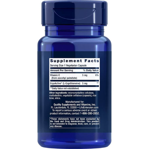 Life Extension Essential Youth L-Ergothioneine 5mg 30 Vegetarian Capsules - Nutritional Supplement at MySupplementShop by Life Extension