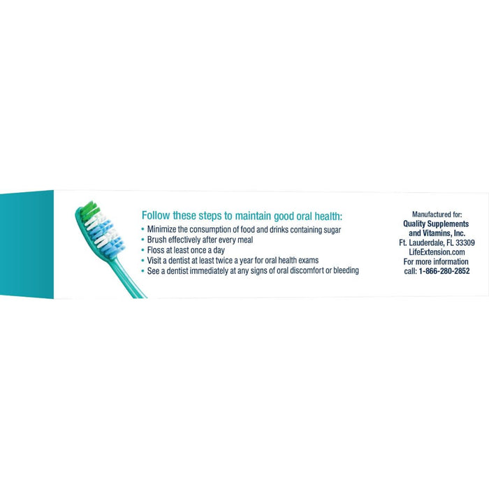 Life Extension Toothpaste Mint Flavour 4oz | Premium Supplements at MYSUPPLEMENTSHOP