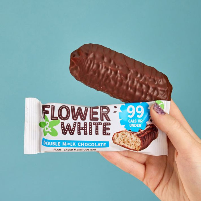 Flower&White Vegan Chocolate Dipped Bar 12x20g