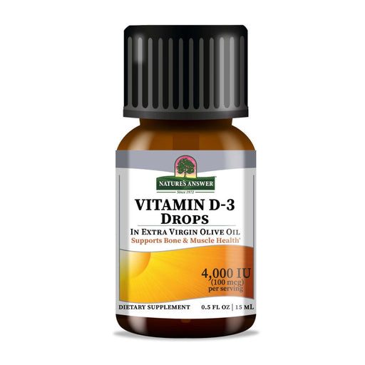 Nature's Answer Vitamin D3 4,000iu 15ml Drops | Premium Supplements at MYSUPPLEMENTSHOP